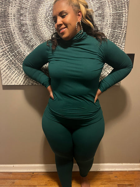 Mock Neck Set
