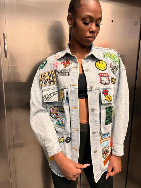 Denim Patchwork Jacket