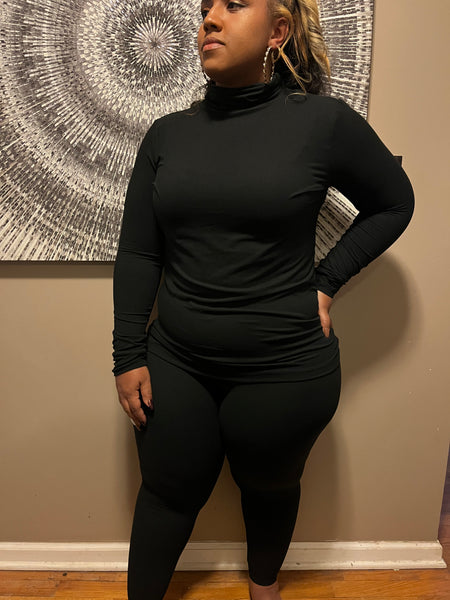 Mock Neck Set