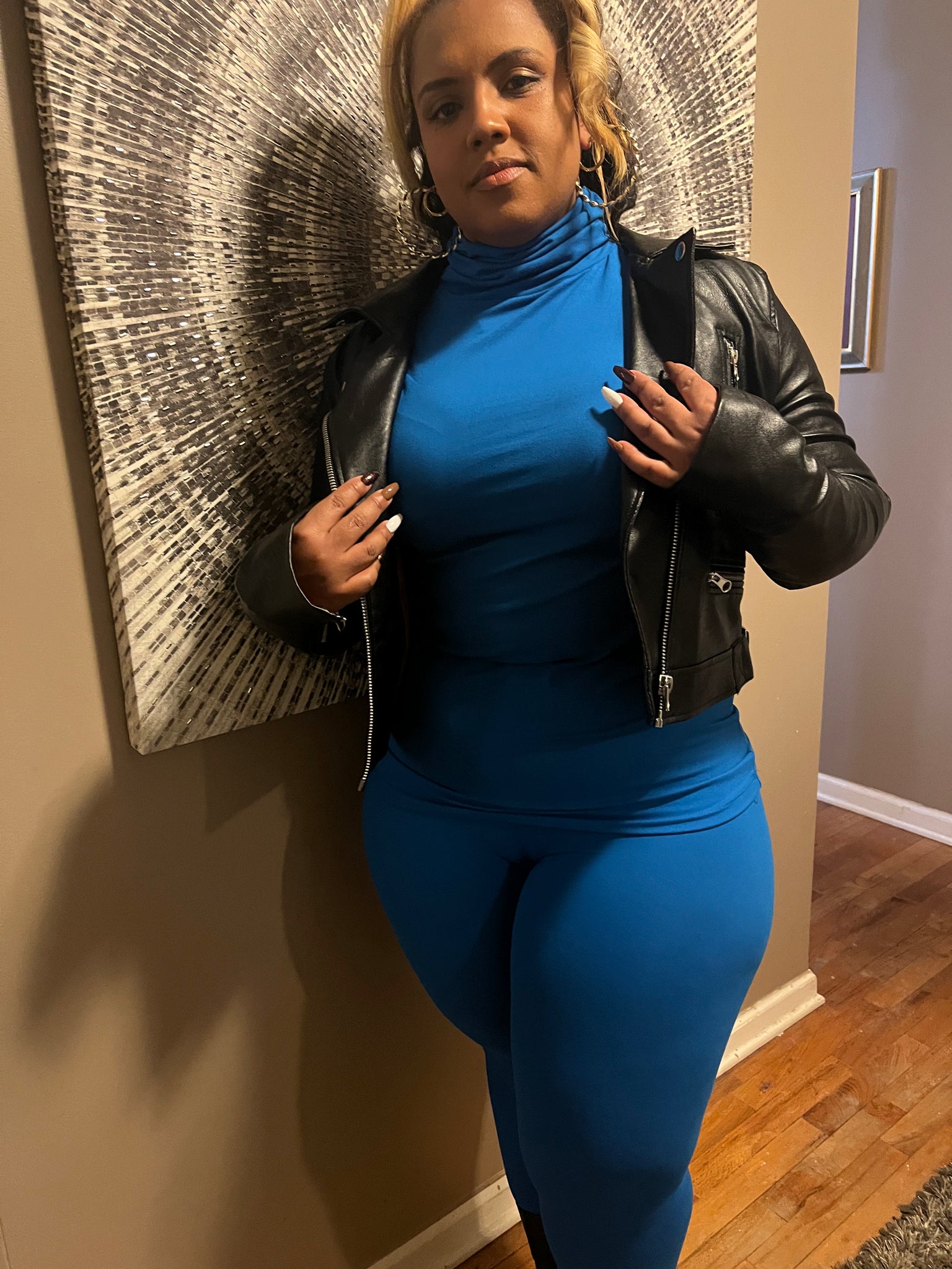 Mock Neck Set