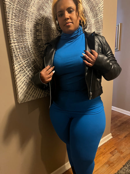 Mock Neck Set