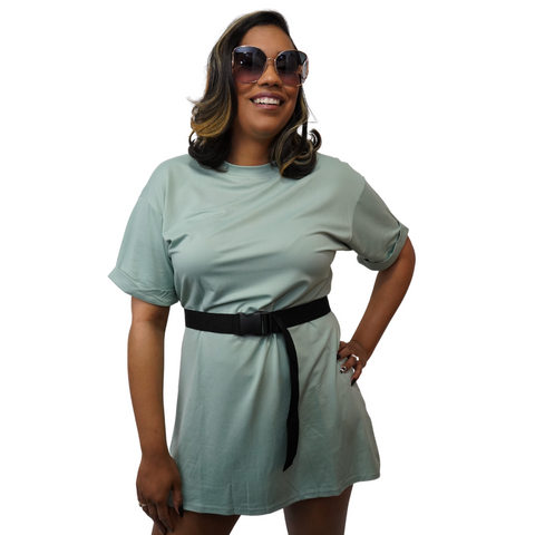 Belted Shirt Dress