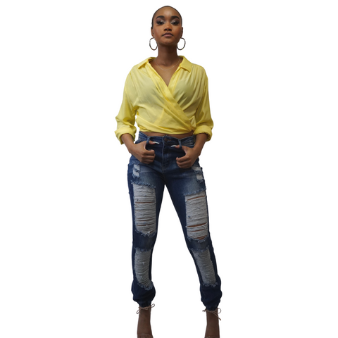 Crazy In Love Cropped Blouse